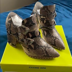 Snake Print Booties